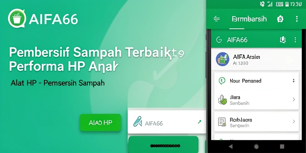 Antarmuka AIFA66 dengan fitur Pembersih Sampah yang efisien.