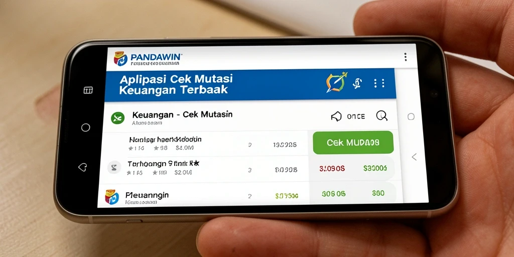Tampilan antarmuka utama aplikasi Cek Mutasi PANDAWIN.