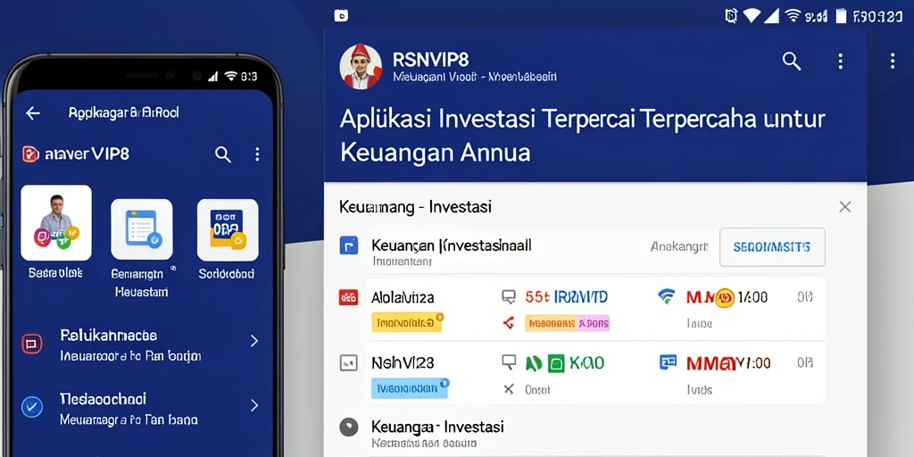 Tampilan antarmuka RSNVIP8 yang memudahkan pengguna berinvestasi.
