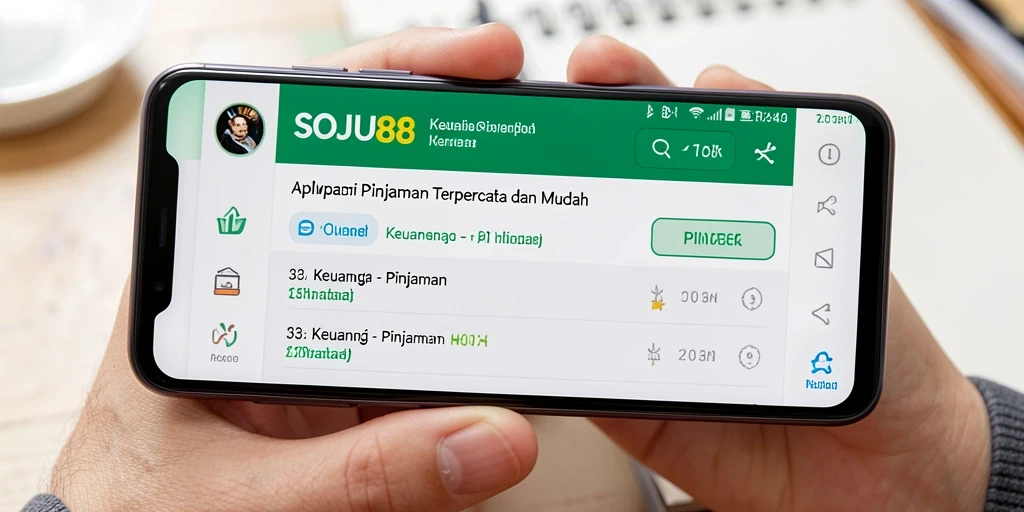 Antarmuka pengguna SOJU88 yang sederhana dan mudah dipahami.