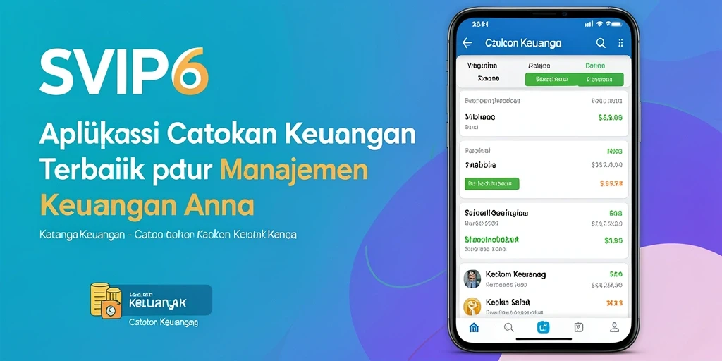 Antarmuka SVIP6 yang sederhana dan mudah digunakan untuk catatan keuangan.