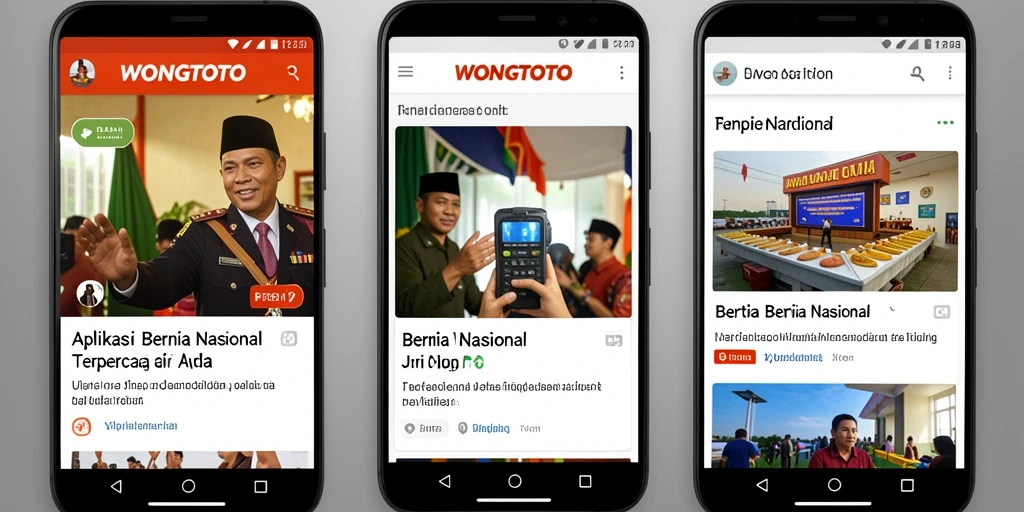 Screenshot antarmuka WONGTOTO menampilkan berita nasional terkini.